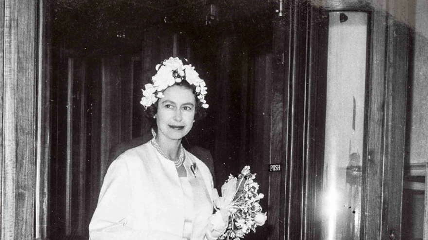 A photo of Her Majesty the Queen at Brighton Centre