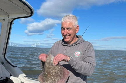 Kevin with his catch