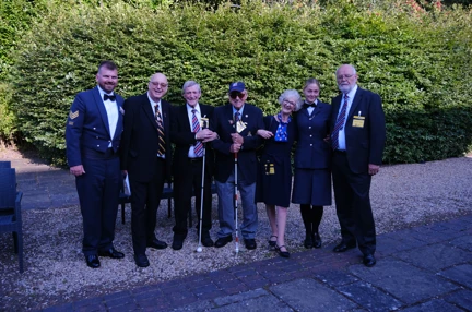 Members All Dressed Up For Dinner Outside Petwood Hotel