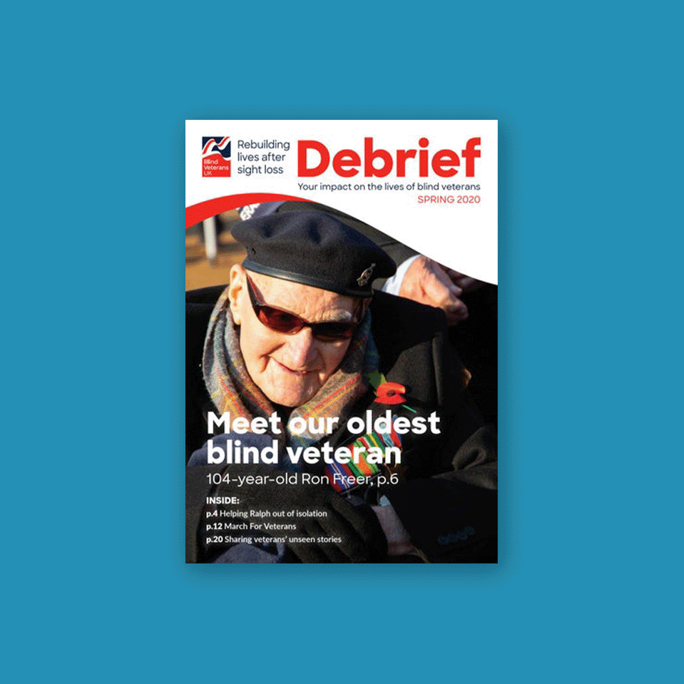 The cover of the spring 2020 issue of Debrief 