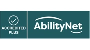 An image showing our accredited plus stamp alongside the AbilityNet logo.