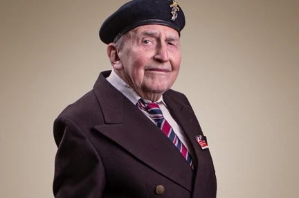 Blind veteran John portrait