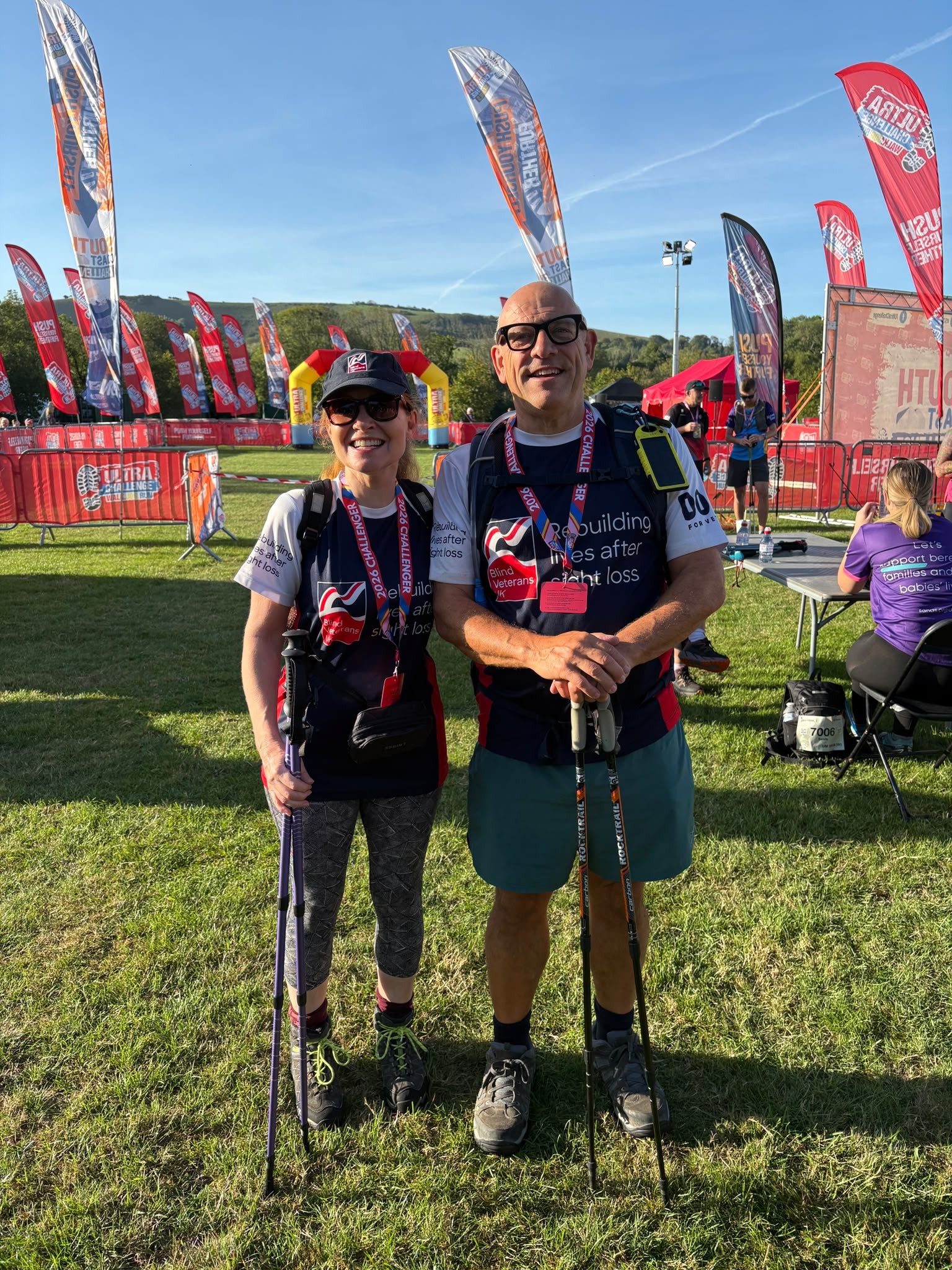 Jerry and Anne at the start line