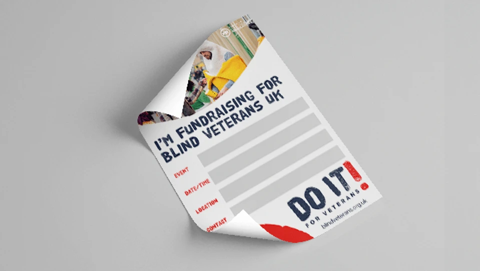 A photo of the fundraising events poster