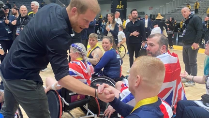 Andy Allen with Prince Harry