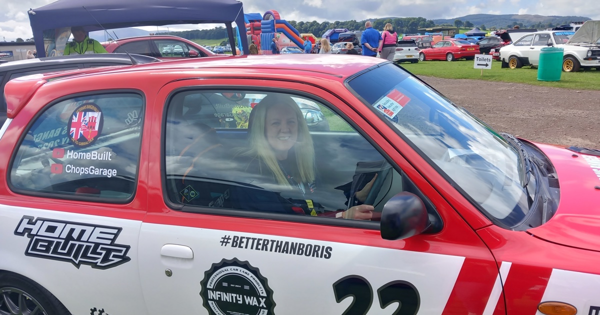 Veteran Banger Rally car in Dumfries - Blind Veterans UK