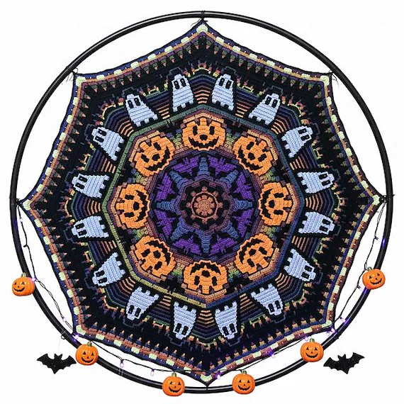 Halloween Mandala Mosaic