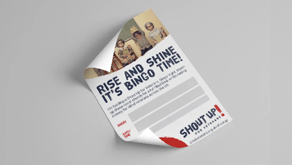 A photo of the Shout Up Poster