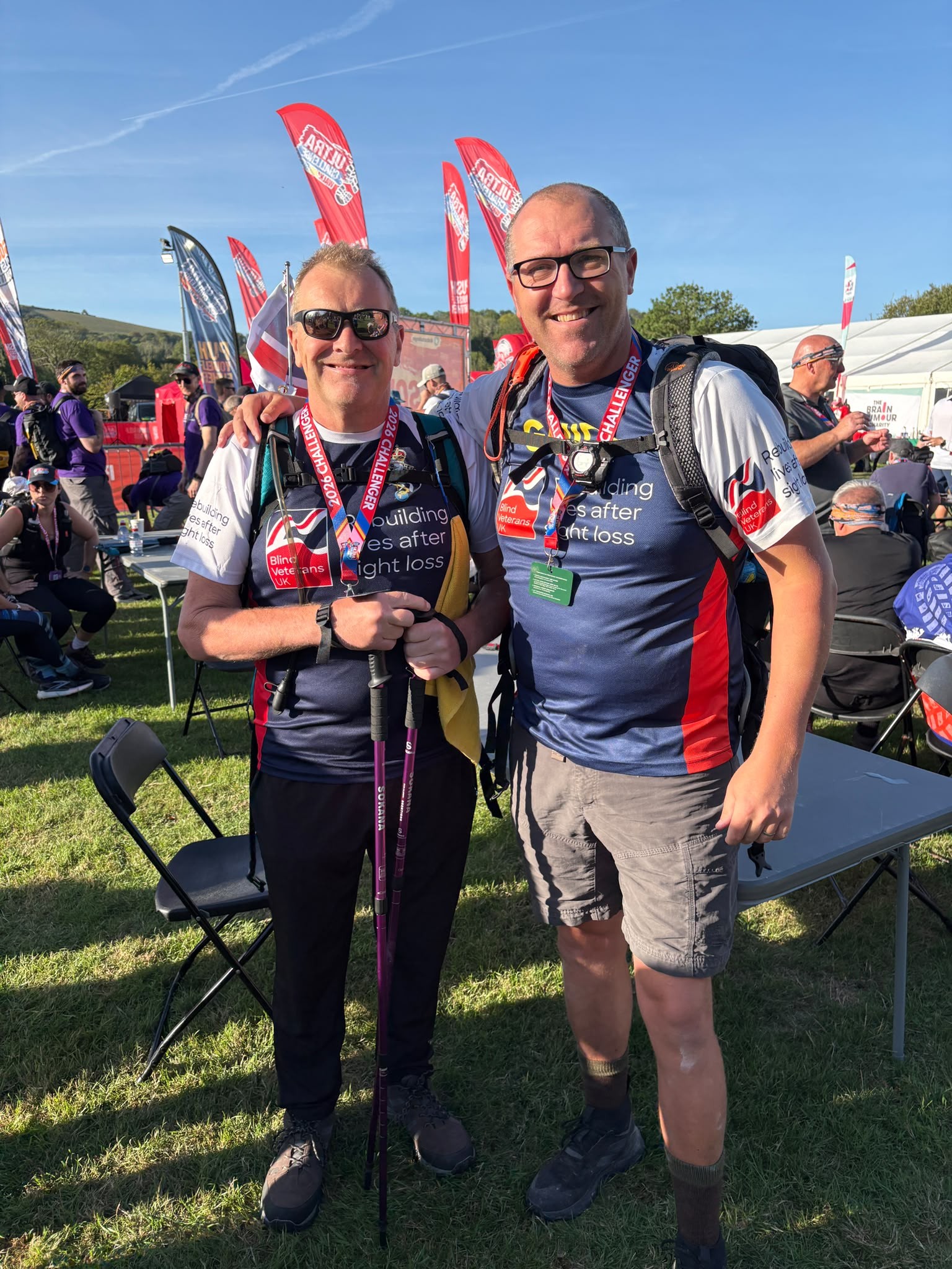 Steve and Craig ahead of the challenge