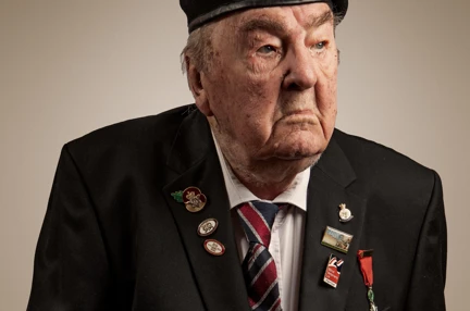 Blind veteran Richard portrait
