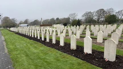 Individual Headstones At Bear Road Cemetery in Brighton