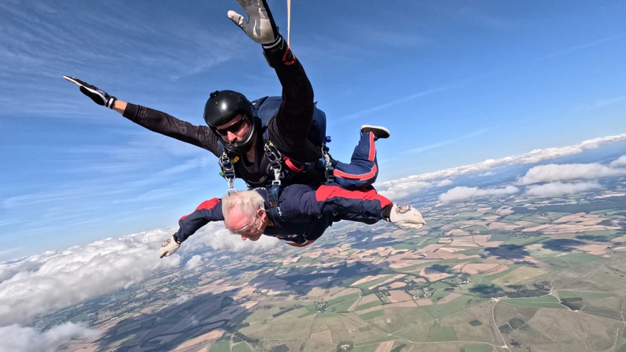 Danny Rae Parachute Fantastic fundraising by our veterans in 2024 - Blind Veterans UK