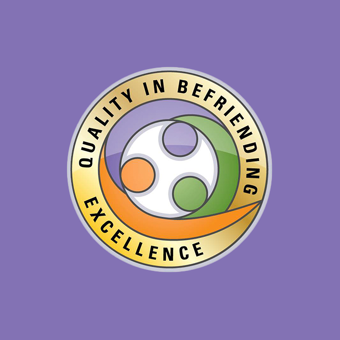 Our Quality In Befriending Excellence Award badge