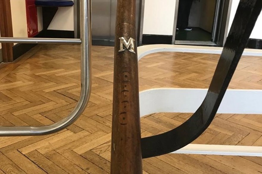 A handrail at the Brighton centre which shows special notches