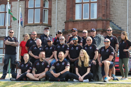 A group photo outside the Llandudno centre