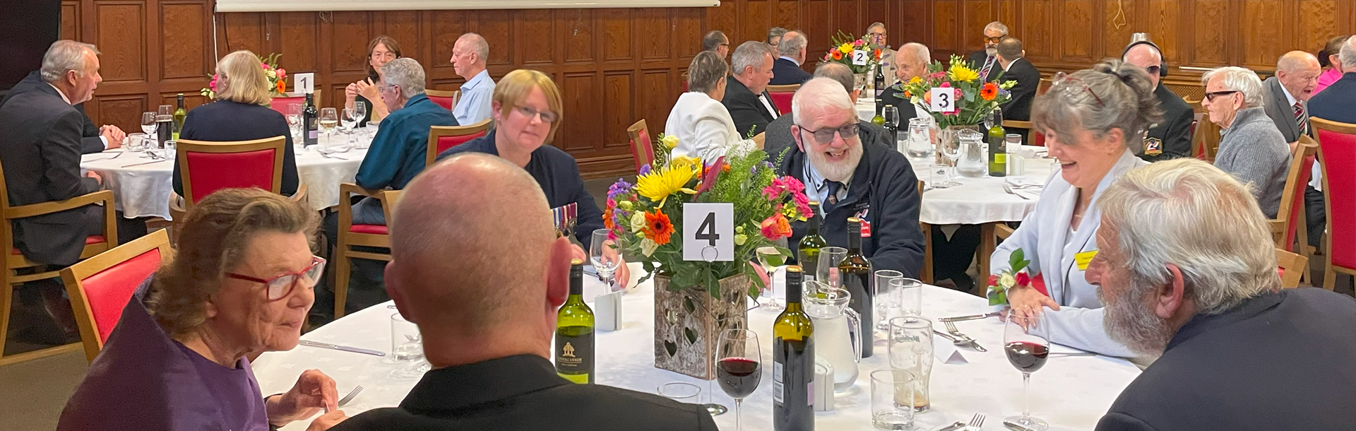 A photo of a group of blind veterans and staff at the Founders Awards Event 2023