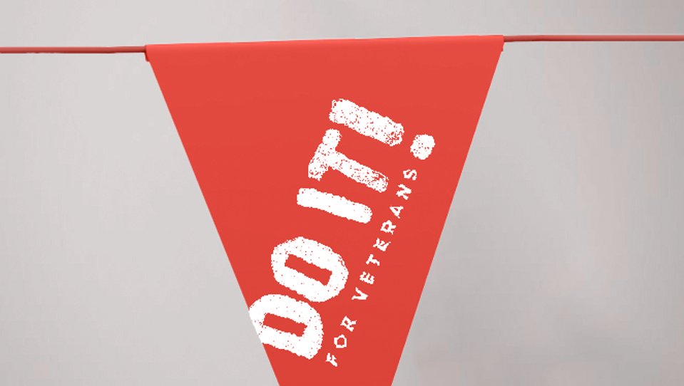 'Do It! for veterans' bunting