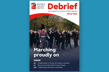 The cover of the winter 2022 issue of Debrief 
