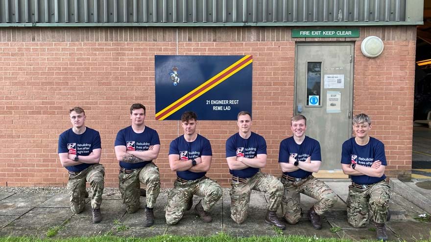 Photo of 21 Engineers regiment who took part in 48-hour challenge to raise money