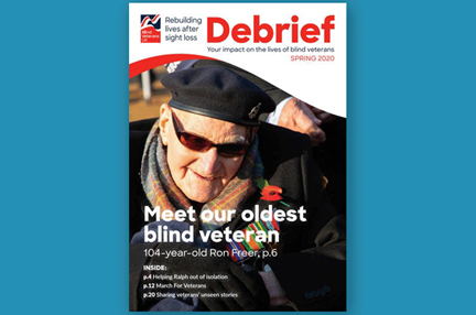 The cover of the spring 2020 issue of Debrief 