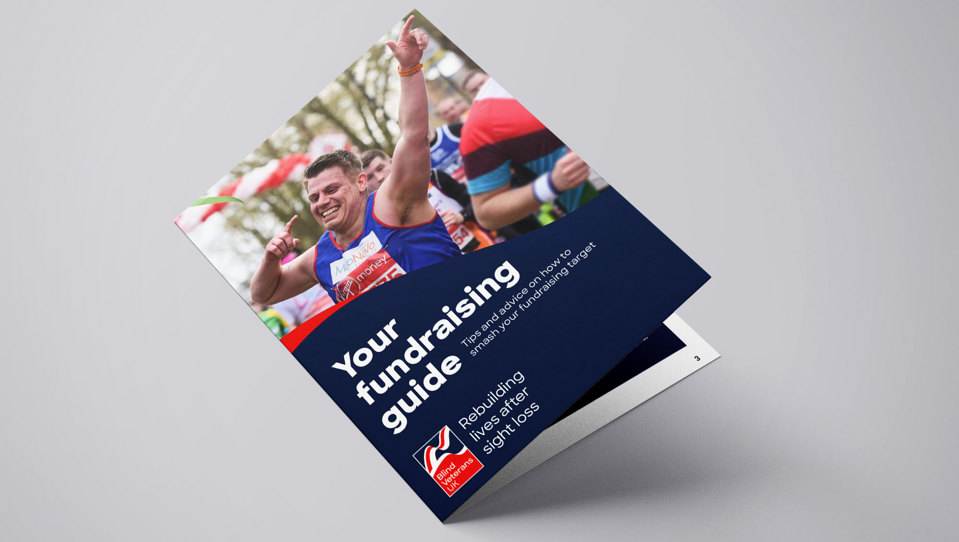 A photo of a fundraising booklet