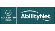 An image showing our accredited plus stamp alongside the AbilityNet logo, and a link to our accessibilty page.