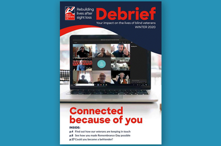 The cover of the winter 2020 issue of Debrief 