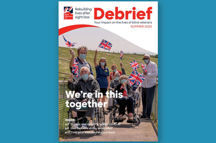 The cover of the summer 2020 issue of Debrief 