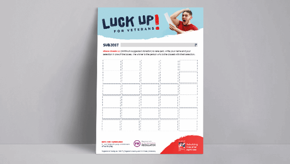 A photo of the Luck Up Sweepstake Template 
