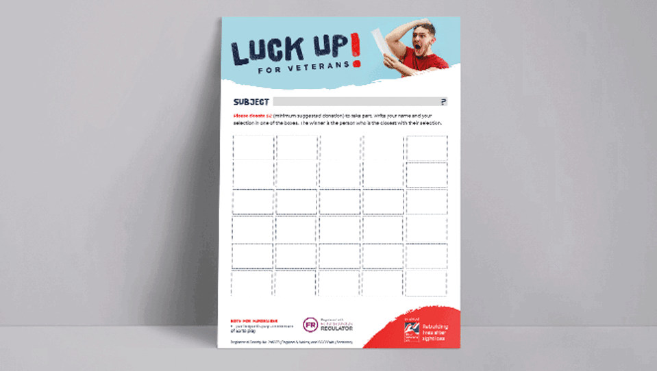 A photo of the Luck Up Sweepstake Template