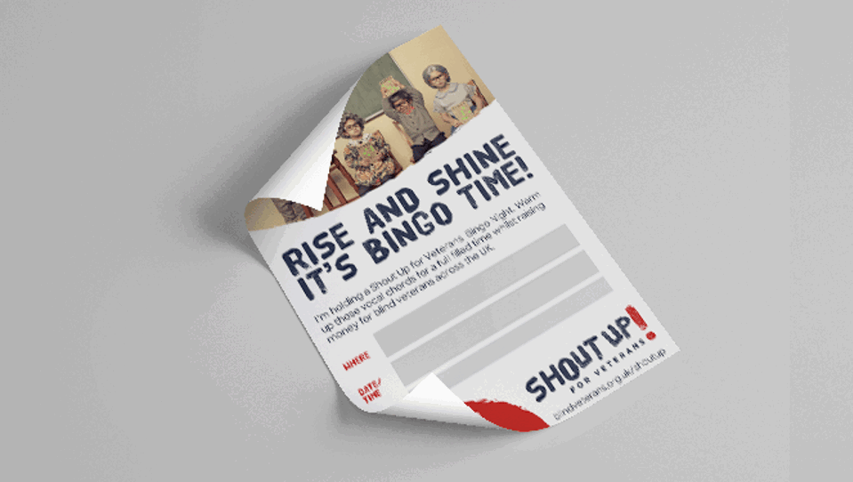 A photo of the Shout Up Poster