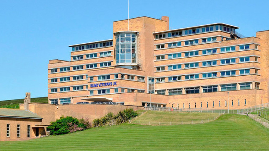 Landscape photograph of Blind Veterans UK centre in Ovingdean