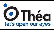 This is a logo of Thea Pharmaceuticals and links to their website.