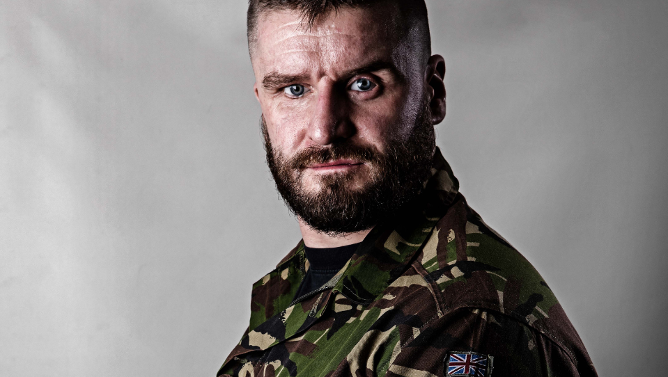 Rob wearing uniform