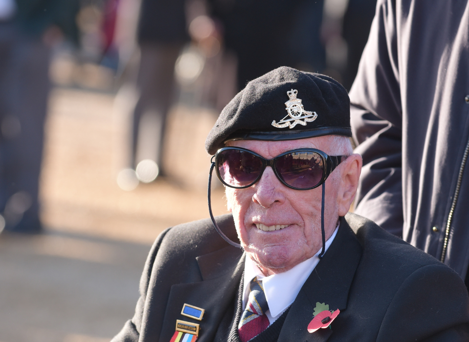 Blind veteran Tom, Korean War veteran