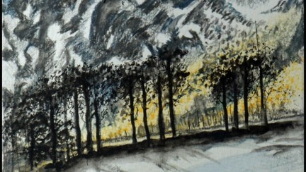 Artwork named Inspired by Buttermere by blind veteran Christine 