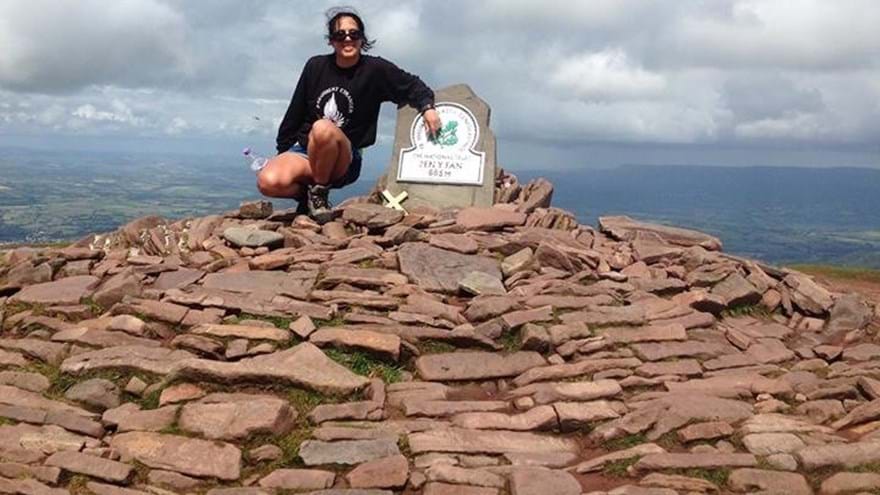 Photo of Sarah Nugee at Pen Y Fan summit