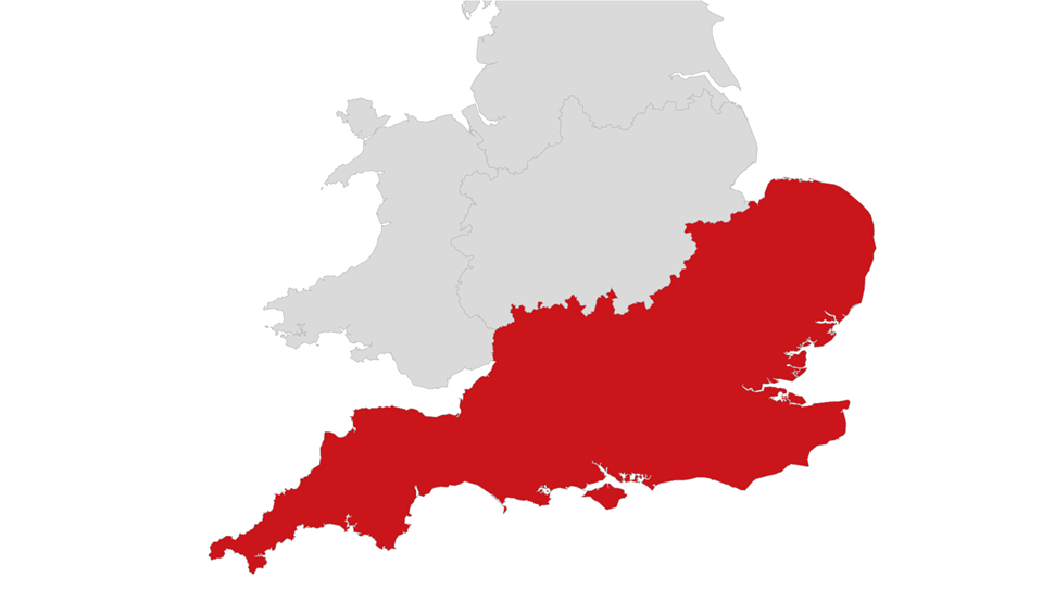 South England Map