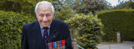 A photo of Ron Cross a blind veteran