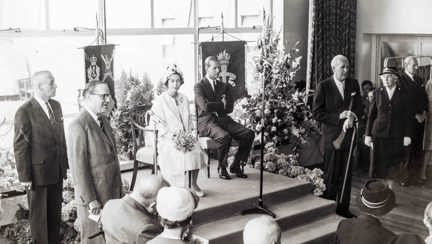 Her Majesty The Queen and Prince Philip, visiting the Brighton Centre, 1962