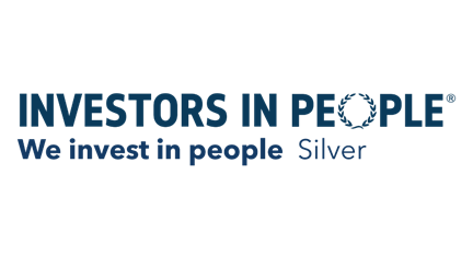 The Investors in People logo which signifies that Blind Veterans UK have been awarded the Silver accreditation