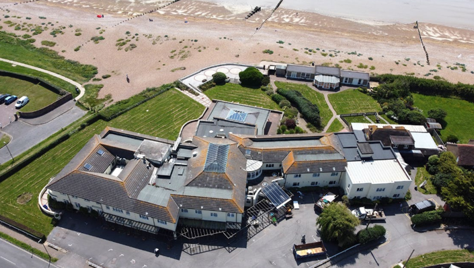 An aerial view of our new wellbeing centre in Rustington, Sussex