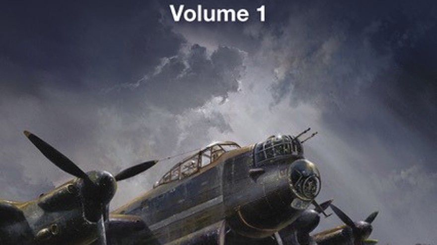 Glimpses of War Volume 1 book front cover, featuring an illustration of soldiers gathered around a war plane on a dark, gloomy night.