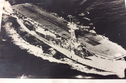 HMS Campania Ship sailing through the sea