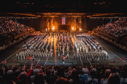 Grand finale of the Massed International Bands