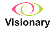 An image showing the logo of Visionary, a member organisation for sight loss charities, and a link to their website. 